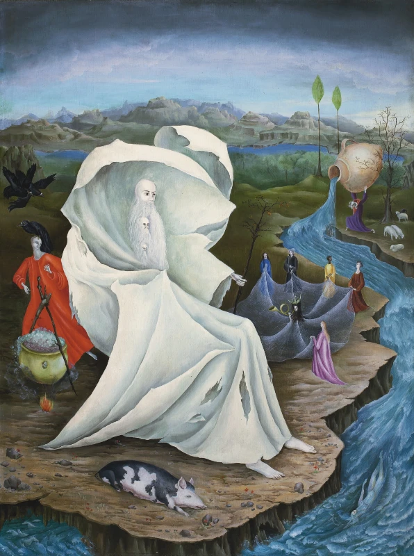 Tentación de San Antonio por Leonora Carrington | Fuente: Consejo Leonora Carrington